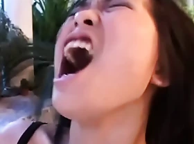 Transient nice asian girl banged hard by a black cock