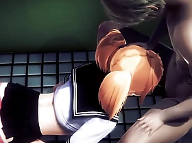 Hentai Uncensored 3D - Ger Blowjob and fucked down a public toilet - Japanese Asian Manga Anime Film Game Porn