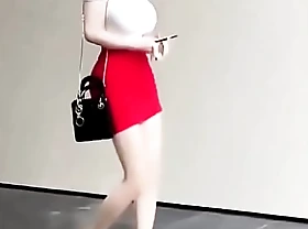 Korean Big Boobs walking