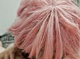 Yuno Gasai sucks beamy cock  POV fellatio cosplay