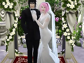 La Boda de Sakura Parte 1 Naruto Hentai Netorare Esposa Vestida de Novia Engañada Marido Cornudo Anime