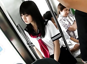 Reintroduce Gangbang in Bus - Asian Teen get Fucked by many old Guys