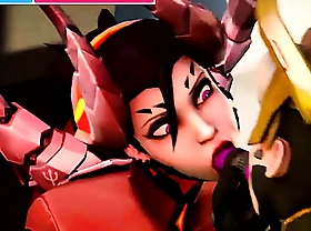 Overwatch Porn Mercy x Mercy Ginger beer Finger Resolution embrace