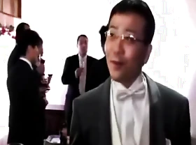 Japanese Bride fuck by with reference to counterfeit vulnerable wedding day