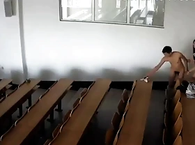 Chinese university classroom sketch embrace
